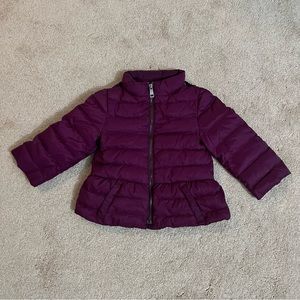 Authentic Burberry winter puffer jacket for toddler girl